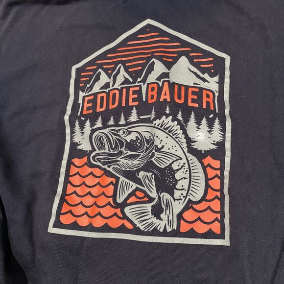 Eddie Baure Fishing Sweatshirt Mens Hoodie Size Medium Outdoor Gear - Picture 2 of 8